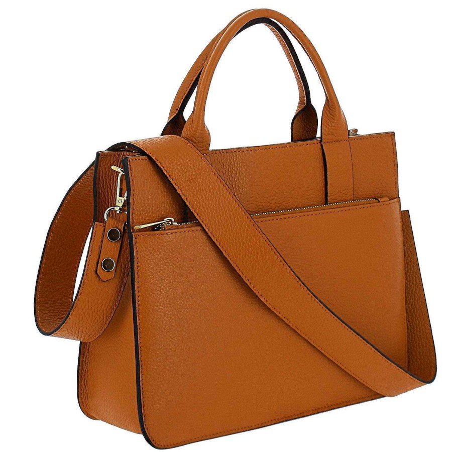 Bags Dupond Durand | Thurle Leather Crossbody Handbag, Camel