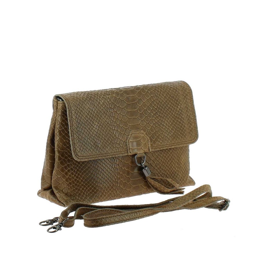 Bags Dupond Durand | Smule Python Effect Leather Bag