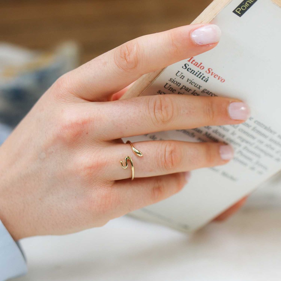 Jewelry Dupond Durand | Golden Ring, Little Snake