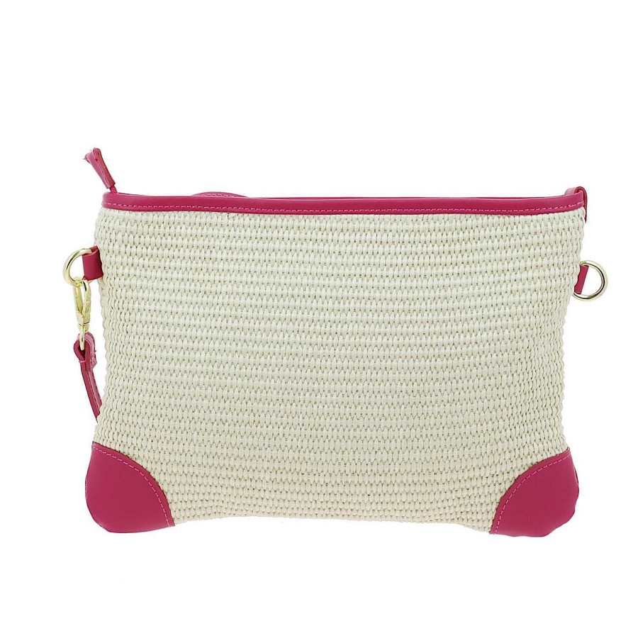 Bags Dupond Durand | Astra Crossbody Pouch In Straw Effect Leather