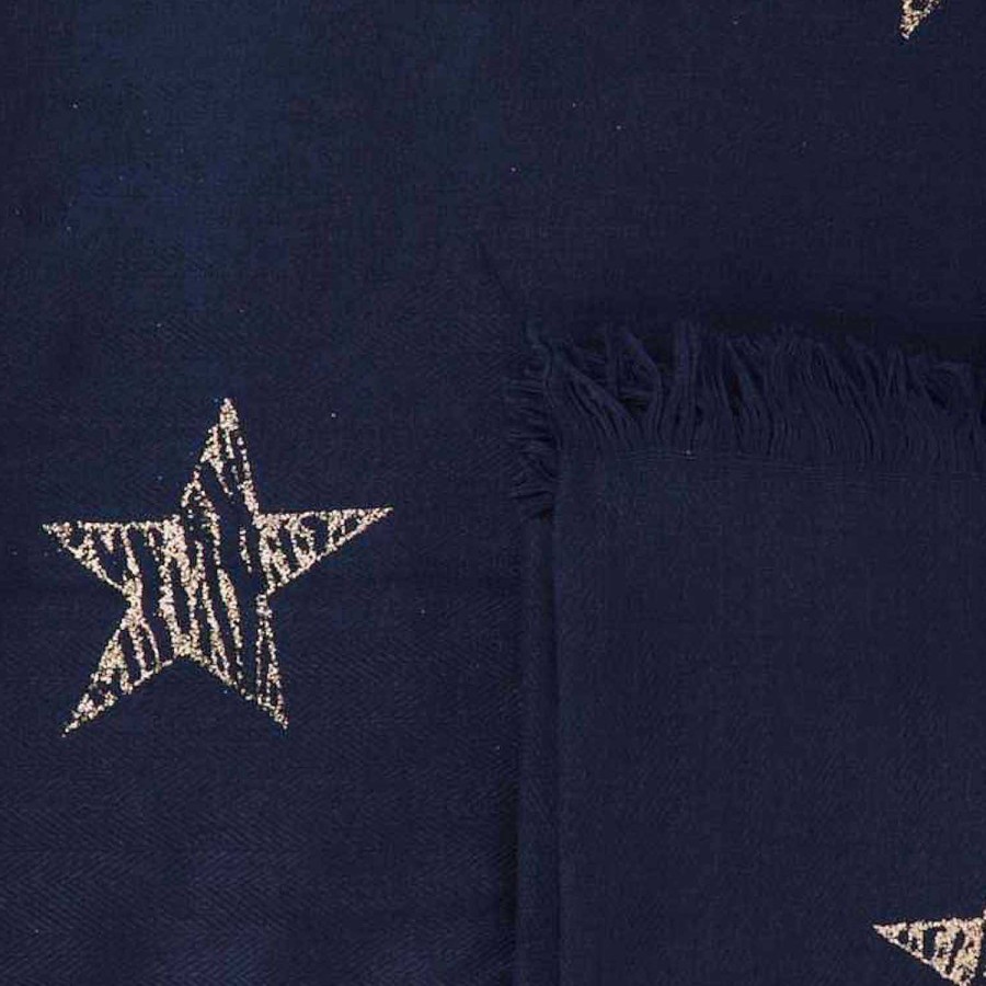 Accessories Dupond Durand | Star Scarf, Blue