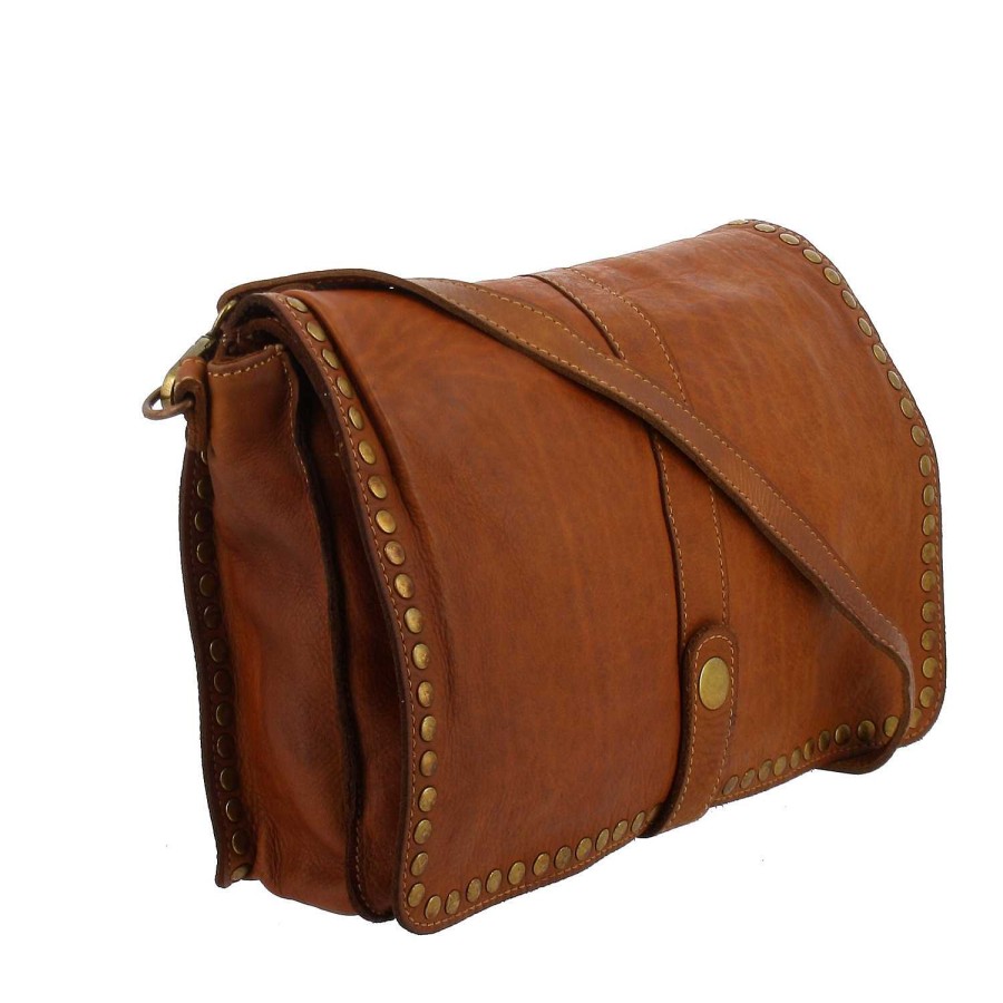 Bags Dupond Durand | Derby Vintage Leather Messenger Bag